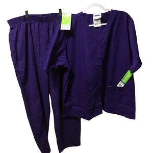 Landau Two Piece Uniform Set Size XXL Purple
